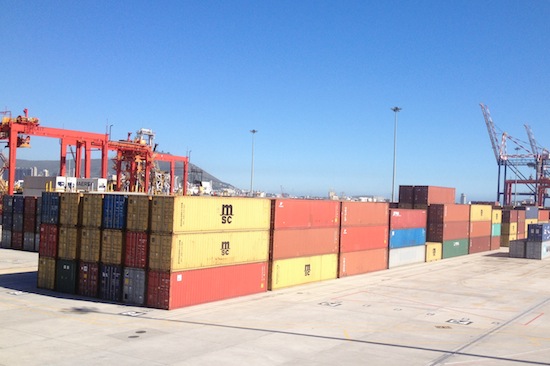 Containers at Cape Town Harbour